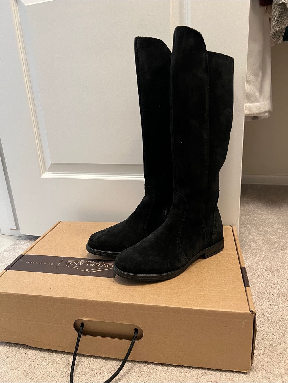 Black Suede Tall Women’s Boot